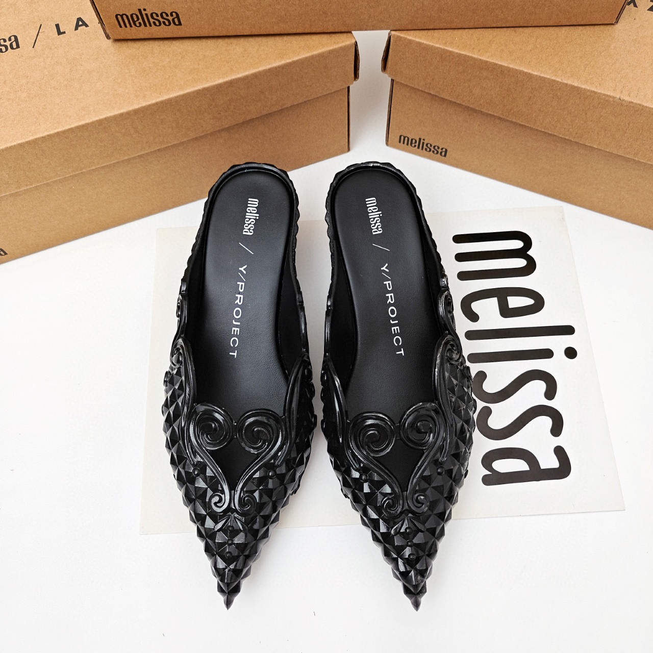 Court Heel Pointed - Mini Melissa Court Pointed Toe Flat