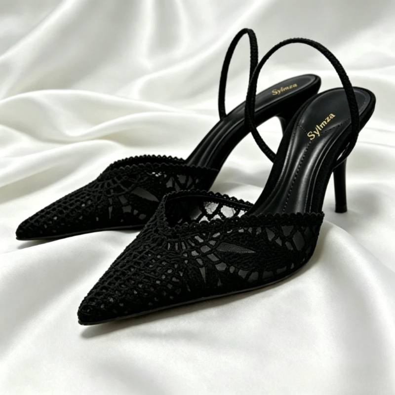 Women Shoes Formal - Novely Hollow Woven Design Heels for