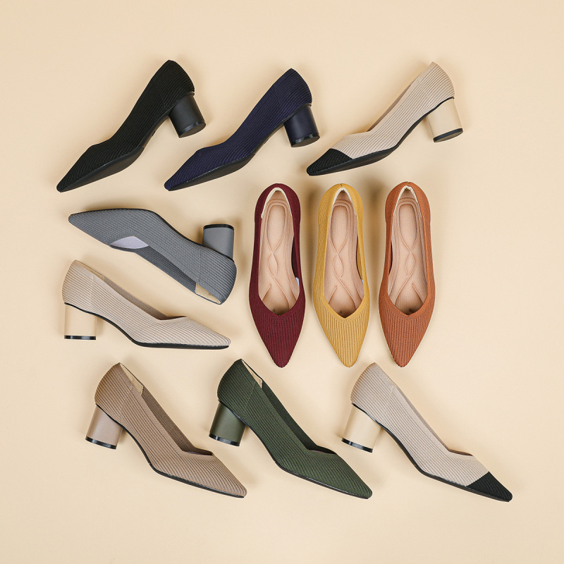 Court Heel Pointed - Princess High Heels Women Chunky Heel