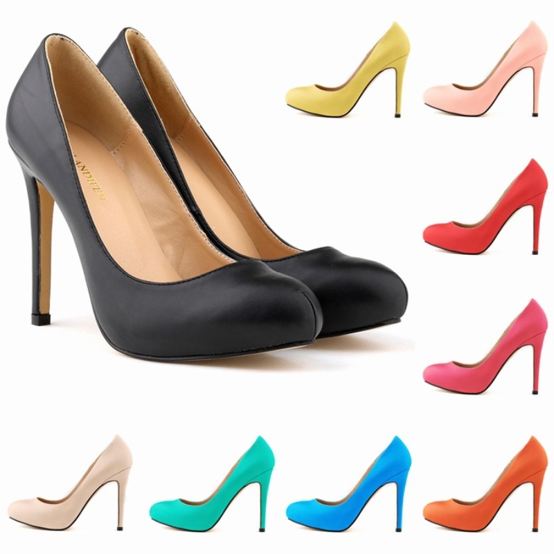Court Heel Pointed - Large Size 42 Women Pumps Thin