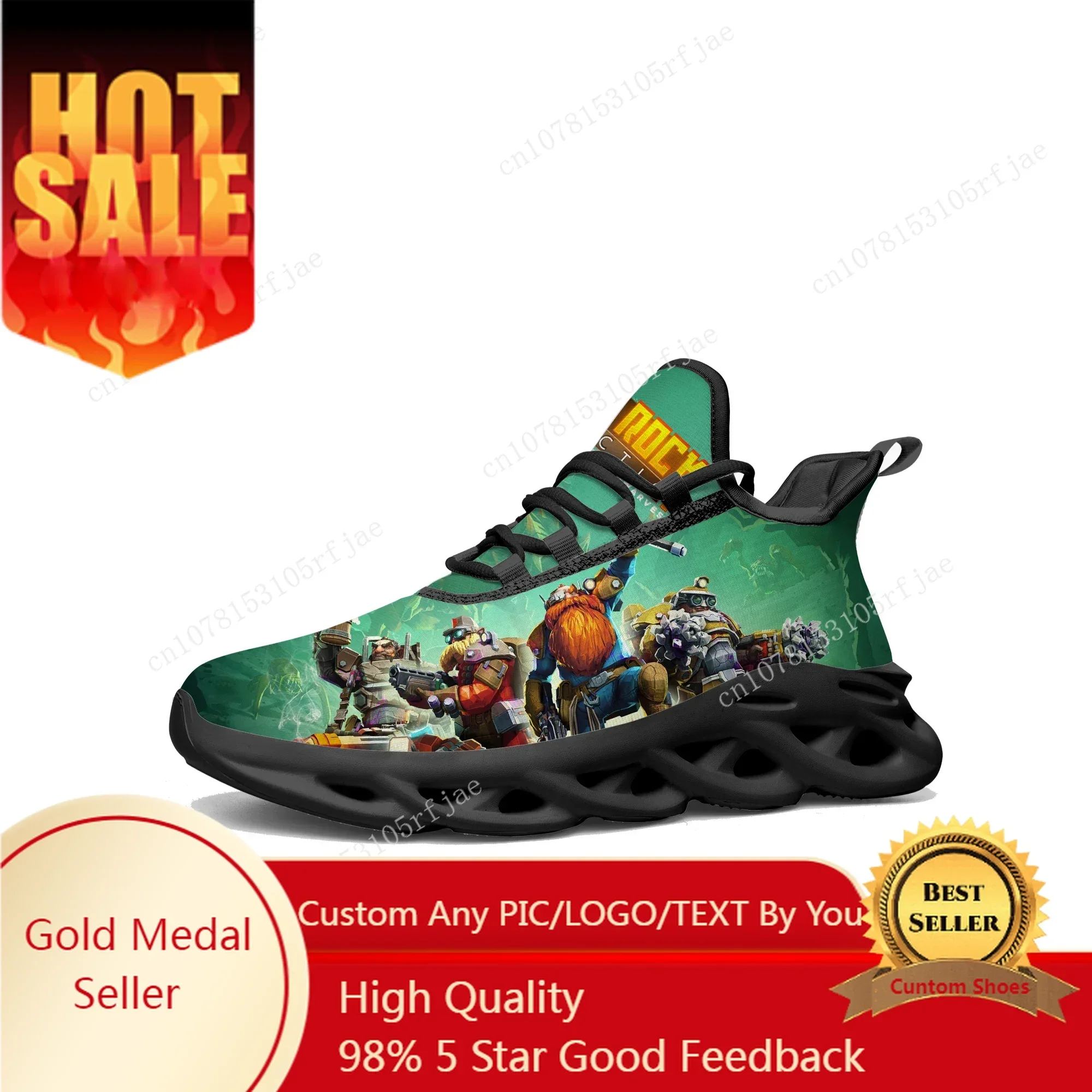 Women Shoes Running - Deep Rock Galactic Flats Sneakers Cartoon