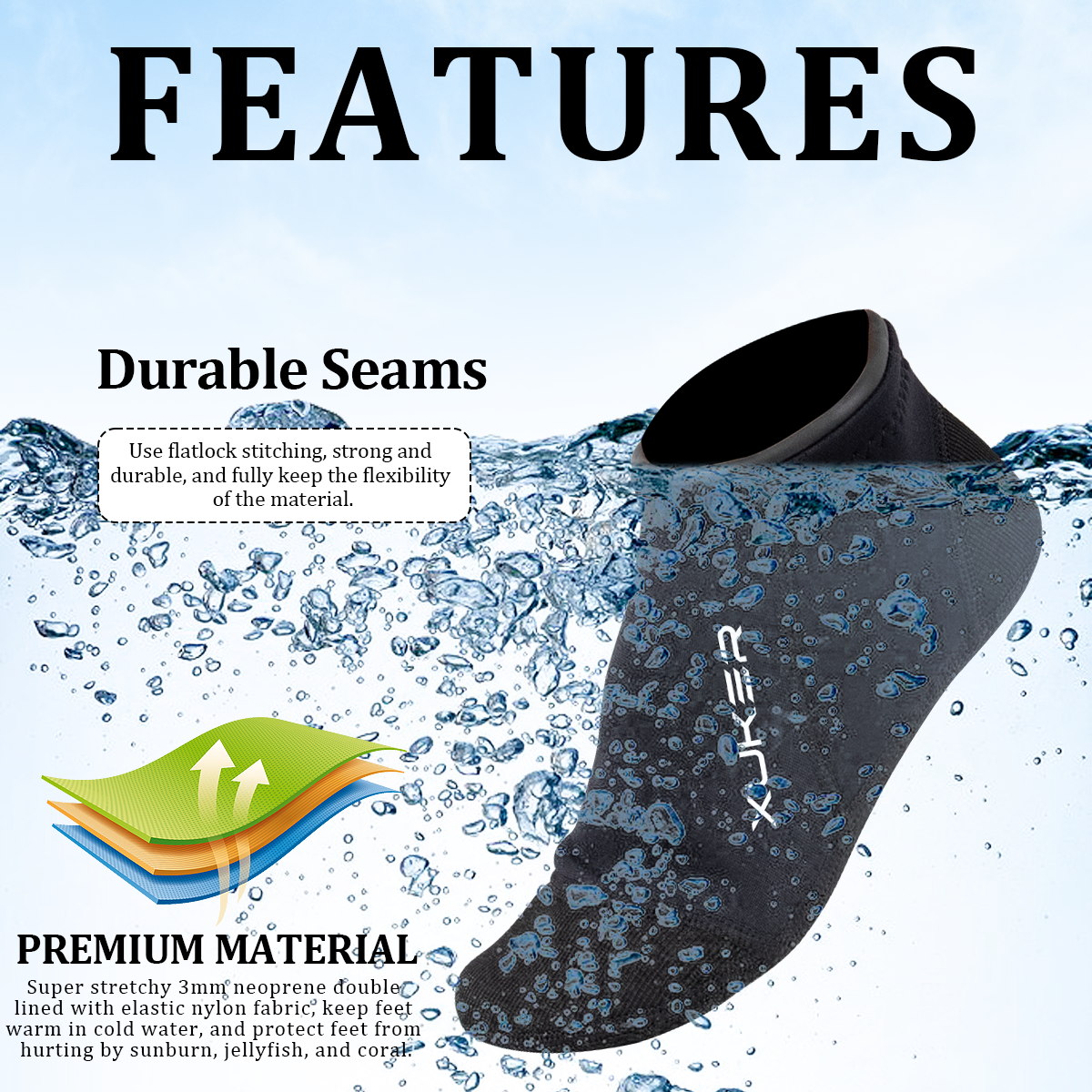 Men's Women's 3mm Neoprene Soc - đánh giá và giá Women'S Shoes Neuropathy