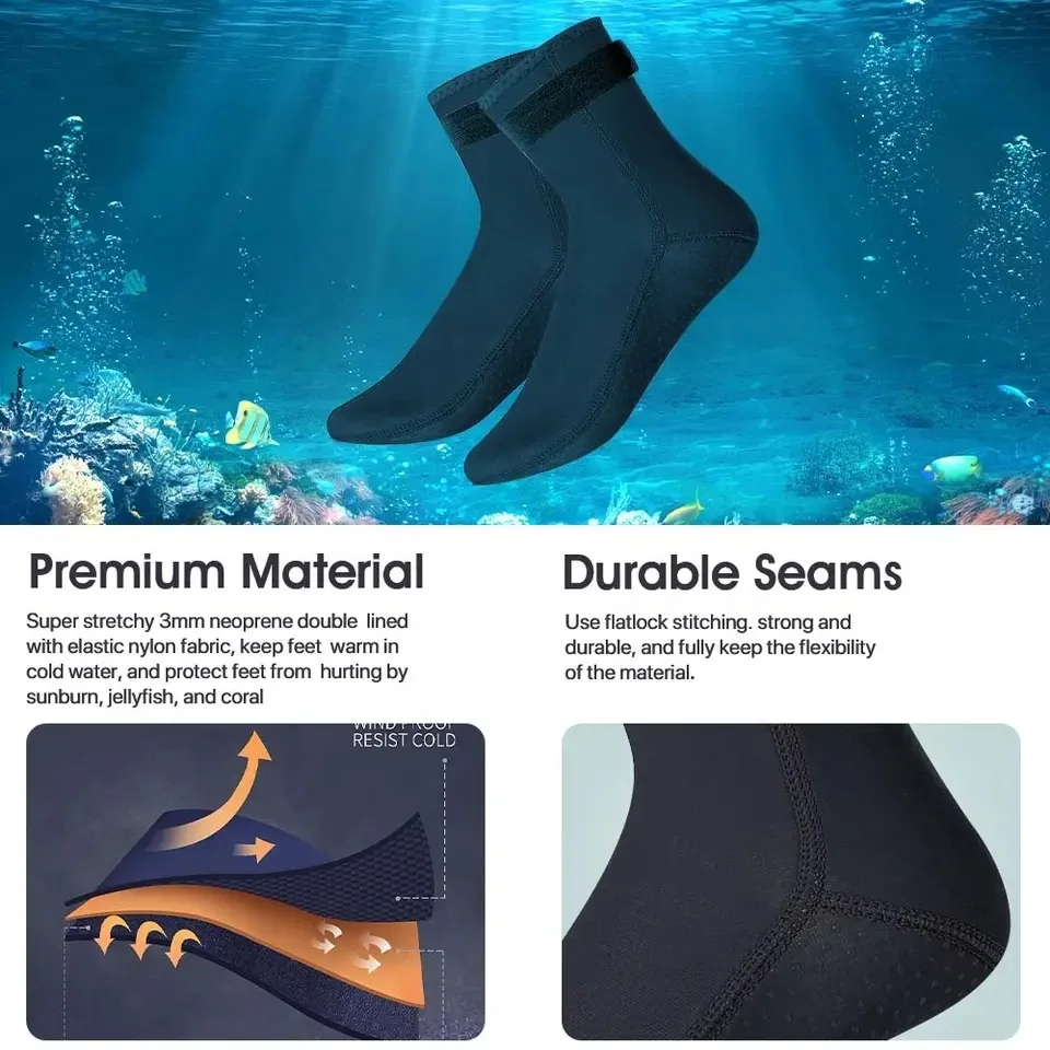 Neoprene Diving Socks 3mm Wets - đánh giá và giá Women'S Shoes Neuropathy
