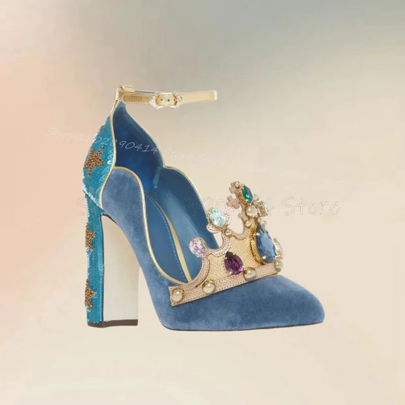Court Style Crystal Crown Desi - đánh giá và giá Court Heel Pointed