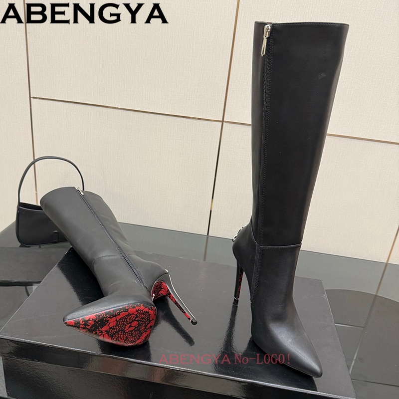 Sexy Black Leather Knee High B - đánh giá và giá Knee High Boots Women