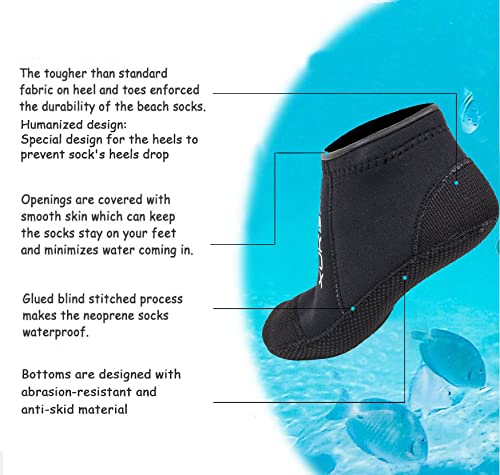 3mm Neoprene Diving Socks Beac - đánh giá và giá Women'S Shoes Neuropathy