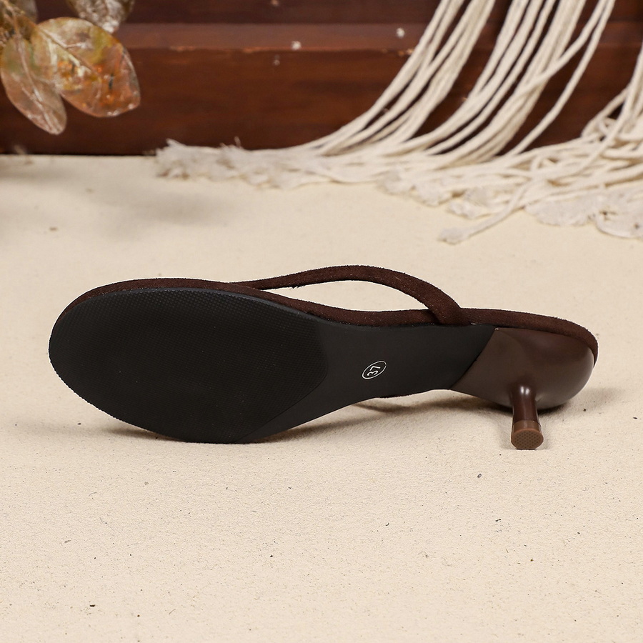 New Faux Suede Heeled Thong Sa - đánh giá và giá Women Shoes Formal