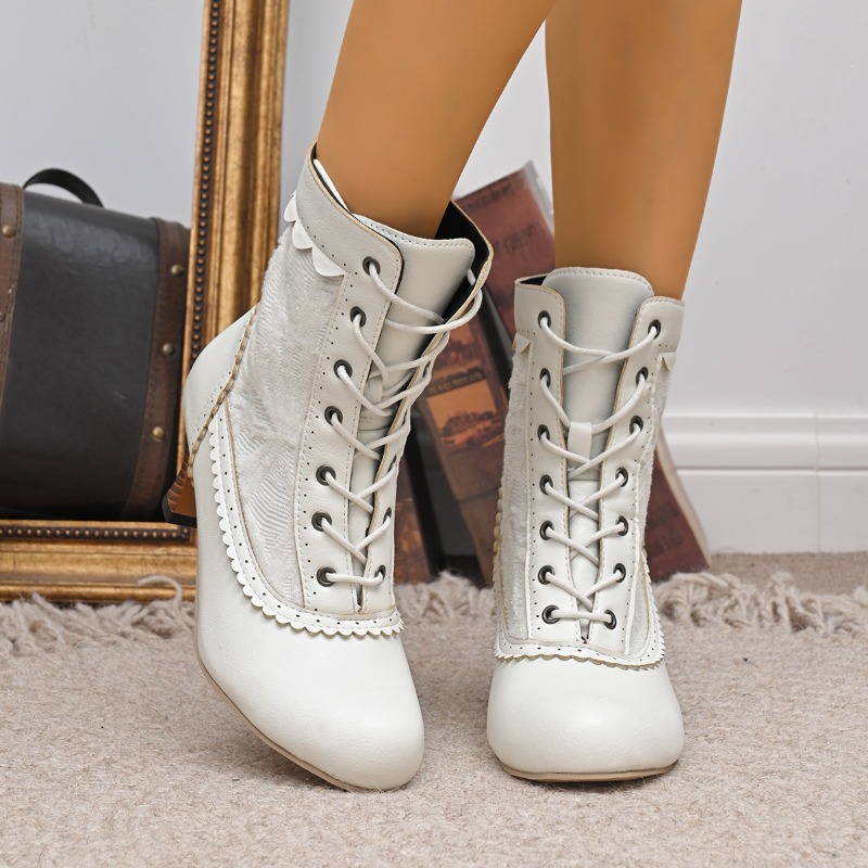 Women Closed Toe Med Heel Lace - đánh giá và giá Court Heel Pointed