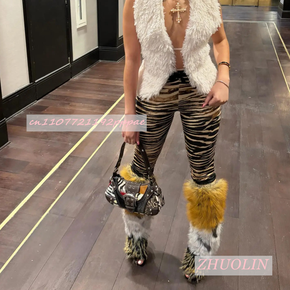 Summer Retro Plush Open Toe Sa - đánh giá và giá Knee High Boots Women